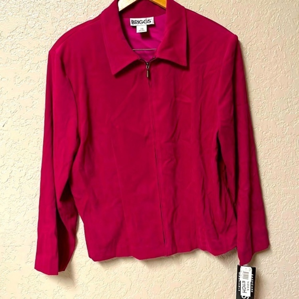 Vintage Briggs‎ Women’s Size 16 Fuchia Jacket. NWT.